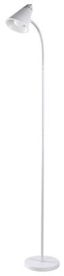 Globe Electric 12707 LED Floor Lamp, White, 59-In.