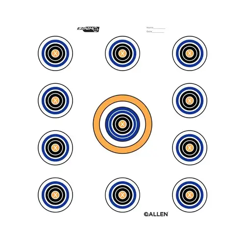 EZ Aim 11 Spot Target, White, 12-In.