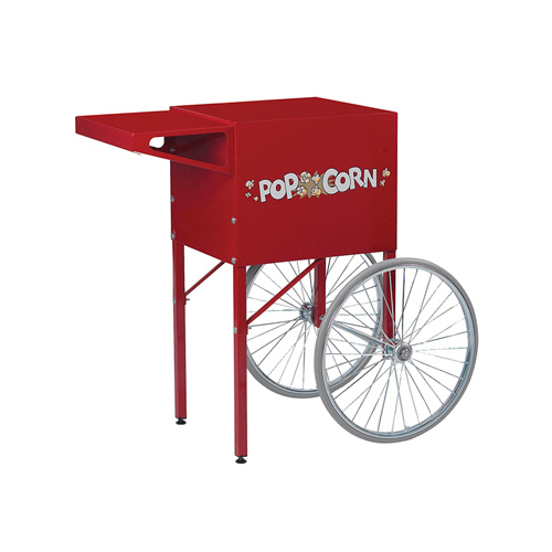 Popcorn Cart, Red, 38.5 x 22.5 x 38.5-In.