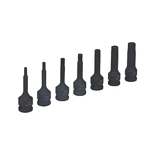 7-Pc. Torx Impact Socket Bit Set, 3/8 In. Drive