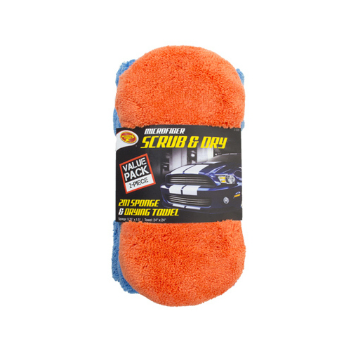 Detailer's Choice 3-539 2 Pc. Microfiber Sponge & Dry Towel