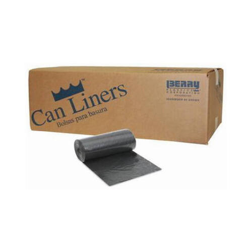 Can Liners, Clear, 55-Gal., 38 x 63-In., 50-Ct.