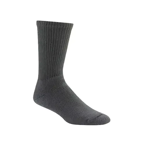 At Work King Cotton Crew Sock Black, Medium