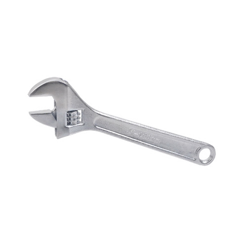 Adjustable Wrench, Chrome-Plated, 8-In.