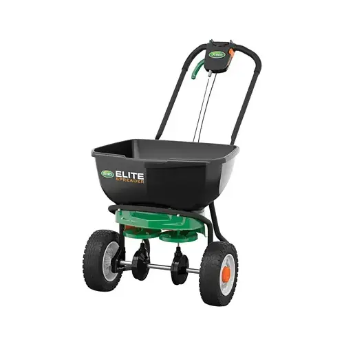 Elite Spreader, 30 lb Capacity, 20,000 sq-ft Coverage Area, 6 ft W Spread, Plastic