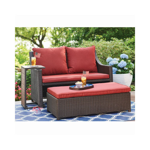 Four Seasons Courtyard 535.0240.000 Redington 3-Pc. Patio Seating Set With Loveseat, Table & Ottoman