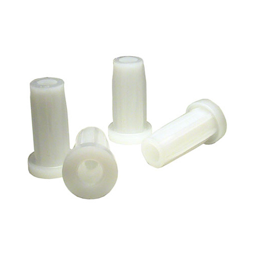 Round Caster Sockets, Plastic, 9/16 OD x 5/16-In. ID  pack of 4