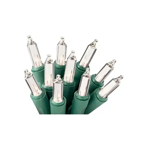 Christmas String to String 100-Light Set, Clear Bulbs