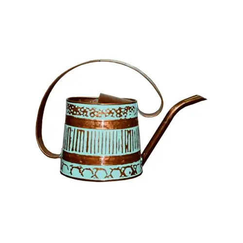 Robert Allen MPT01508 Watering Can, Metal, Teal & Copper, .5-Gal.
