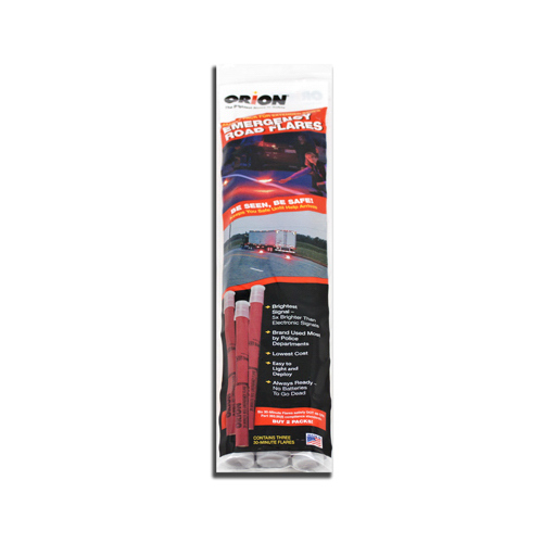ORION SAFETY PRODUCTS 3073 30-Minute Road Flare  pack of 3