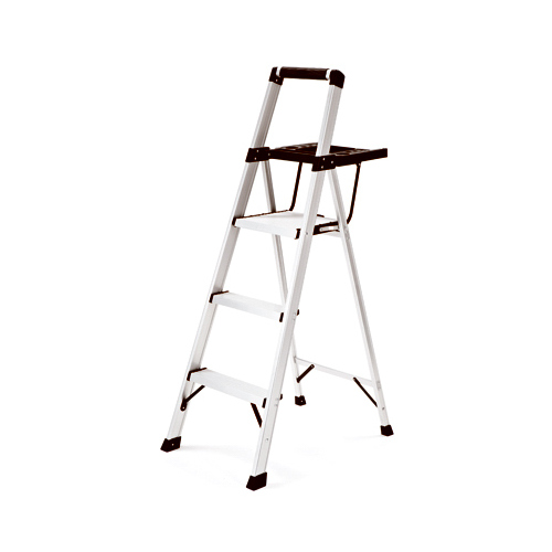 Tricam RMA-3XST Step Stool With Tray, 3-Step, Aluminum