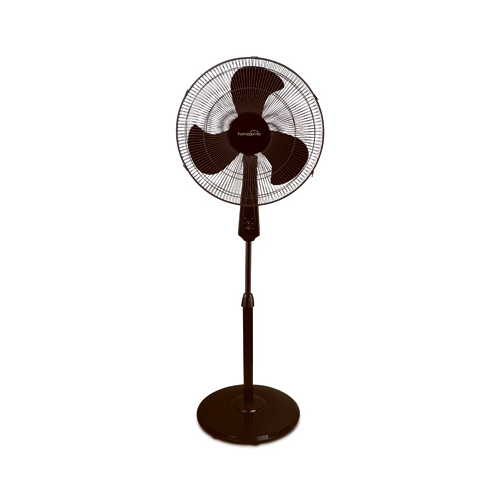 Oscillating Stand Fan, Black, 16-In.