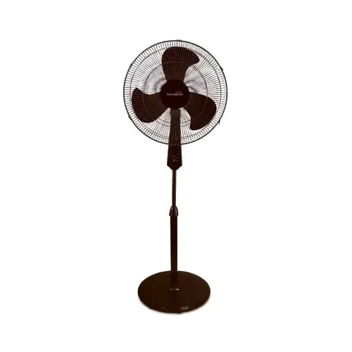 HomePointe FS40-19MB Oscillating Stand Fan, Black, 16-In.