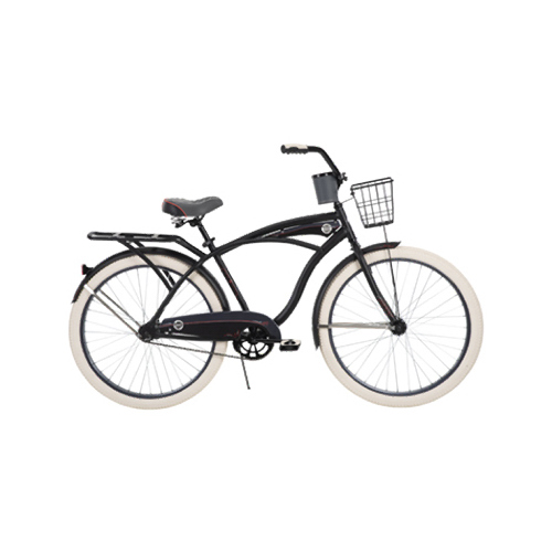 HUFFY BICYCLES 26640 Men's Deluxe Cruiser Bicycle, Midnight Blue, Coaster Brake, 26-In.