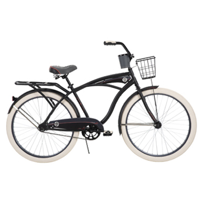 HUFFY BICYCLES 26640 Men's Deluxe Cruiser Bicycle, Midnight Blue, Coaster Brake, 26-In.