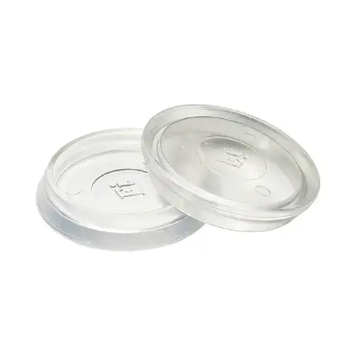 Furniture Cups, Clear Plastic, Round, 1-7/8-In. ID - pack of 4