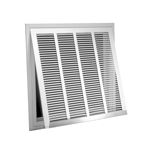 American Metal Products 326W20X20 Lanced Return Air Filter Grille, Steel, White, 20 x 20-In.