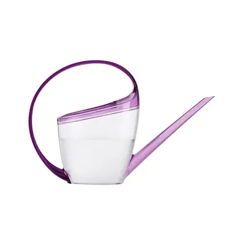 Scheurich 51832 Watering Can, Loop Handle, Transparent/Violet Plastic, 47-oz.