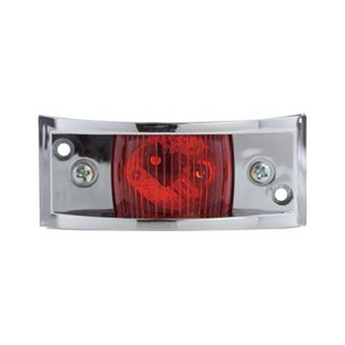 Armored Marker Light, Metal Housing, Red