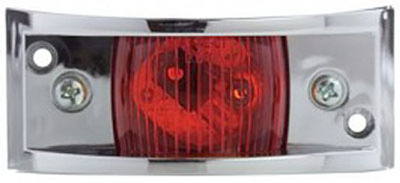 URIAH PRODUCTS UL122101 Armored Marker Light, Metal Housing, Red