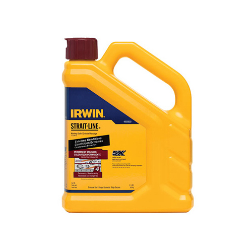 Irwin 4935522 Marking Chalk Refill, Crimson Red, Permanent