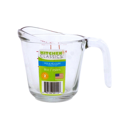 Measuring Cup, Tempered Glass, 8-oz. - pack of 12