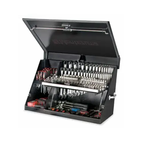 QUALITY CRAFT INDUSTRIES INC XL450B Tool Box, 13,120 cu-in, Steel, Black, 21-5/8 in H x 36-3/4 in W x 17-1/2 in D Outside