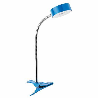 Globe Electric 12649 LED Clip Lamp, Blue, 5-Watt