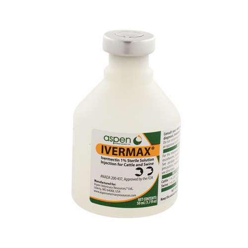 ANIMAL HEALTH INTERNATIONAL 12378158 Cattle Parasiticide, 1% Ivermectin, Injectable, 50mL