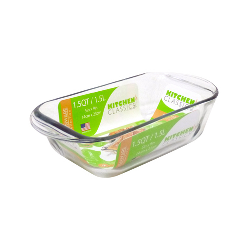 Loaf Baking Dish, Tempered Glass, 1.5-Qt.