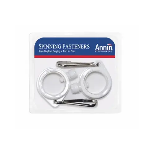 Annin 286125 Rotating Flag Pole Ring, 1.25-In Pair