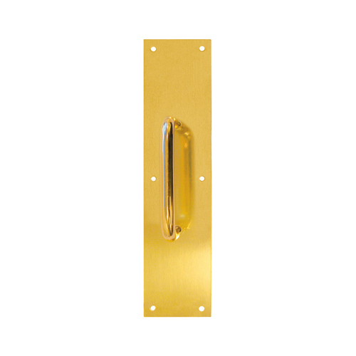 Tell DT100068 3.5 x 15-In. Pull Plate, brass