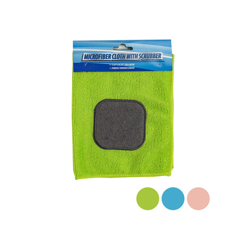 Microfiber Cloth Scrubber, 11.8 x 8 x 15.75-In., Assorted Colors