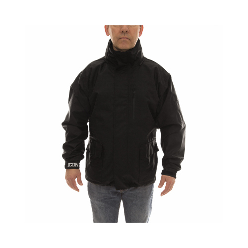 Icon J24113.XL Waterproof Jacket, Black, XL