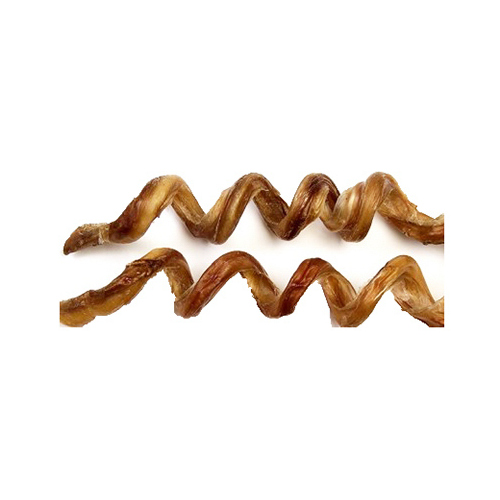 Jones Natural Chews 2701 Curly Q Steer Pizzle Dog Treats, 6-8-In.