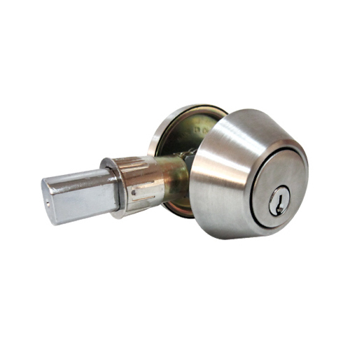 Single-Cylinder Mobile Home Deadbolt, Stainless Steel