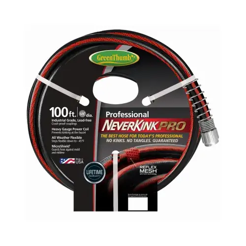 Teknor Apex GT8844-100 NeverKink Pro Garden Hose, Commercial-Duty, 5/8-In. x 100-Ft.