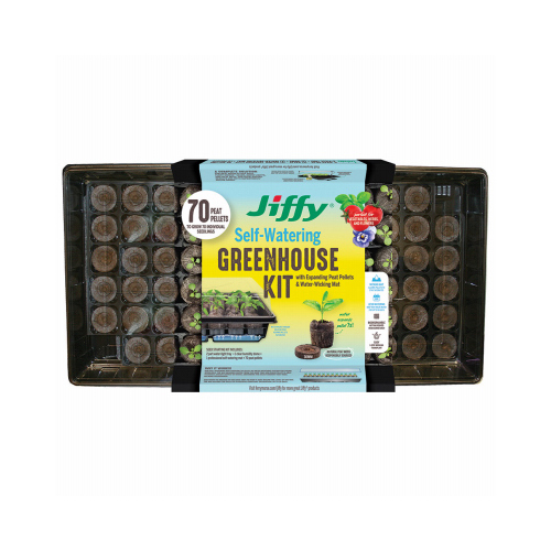 GREEN GARDEN PRODUCTS, LLC T70HG Self-Watering Greenhouse, 70 Peat Pellets