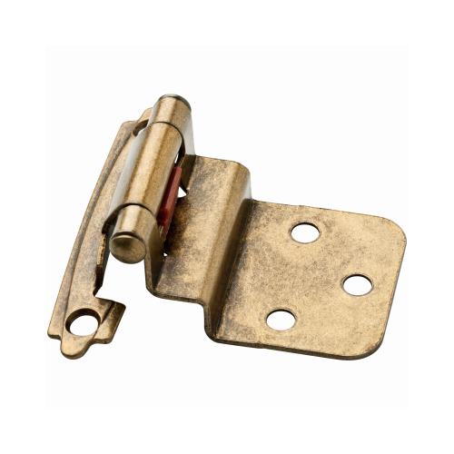 Liberty H0104AC-AB-O3 Inset Cabinet Hinges, Self-Close, Antique Brass, 3/8-In Pair