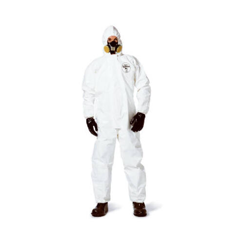 Disposable Coveralls, White, Large  pack of 25