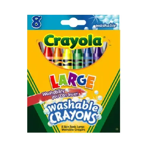 Large Washable Crayons - pack of 8