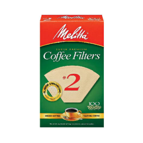 Melitta 622752 100-Count #2 Melitta Natural Brown Cone Coffee Filters