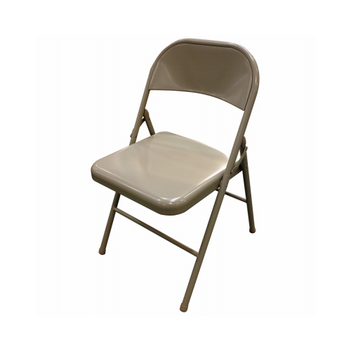 Folding Chair, Steel, Beige