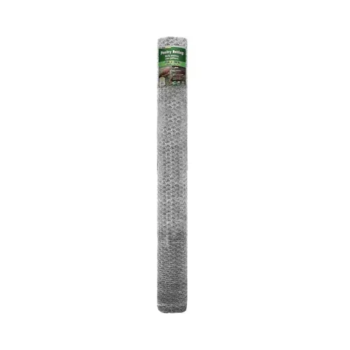 Galvanized Poultry Netting, 1-In. Mesh, 72-In. x 150-Ft.