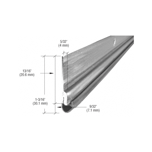 Aluminum Roll-Formed with Vinyl Bulb Weatherseal for 36" X 80" Opening