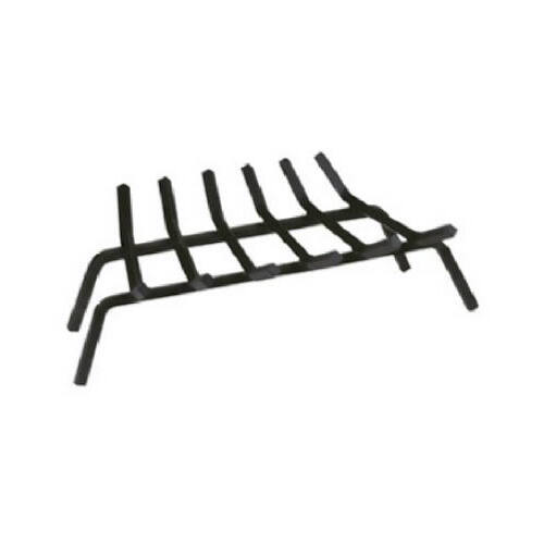 PANACEA 15452TV Wrought Iron Fireplace Grate, Black, 27-In.
