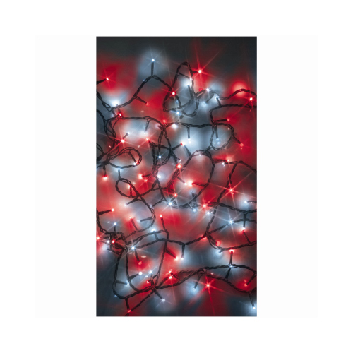 Holiday Wonderland SL100RPWTW Twinkle Compact LED Starry Lights, 100 Red/White LED Bulbs, 17-1/2-Ft. Total Length