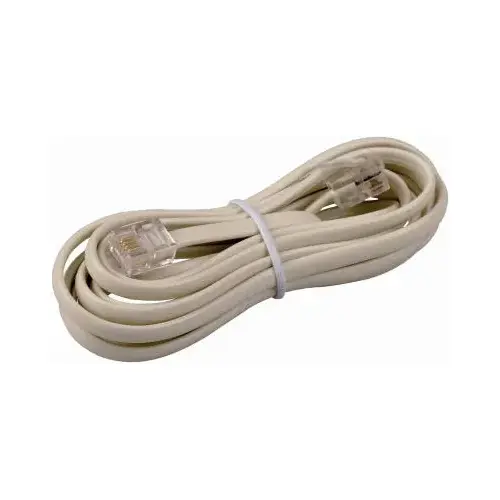 Phone-Line Cord, Ivory, 7-Ft.