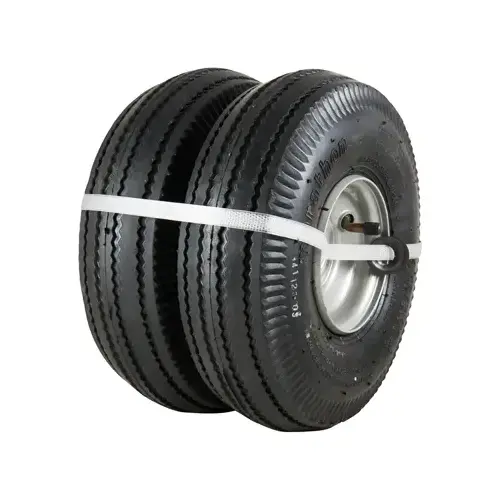MARATHON 02310 Utility Tire + Wheel Assembly, Pneumatic, 4.10/3.50-4 Pair