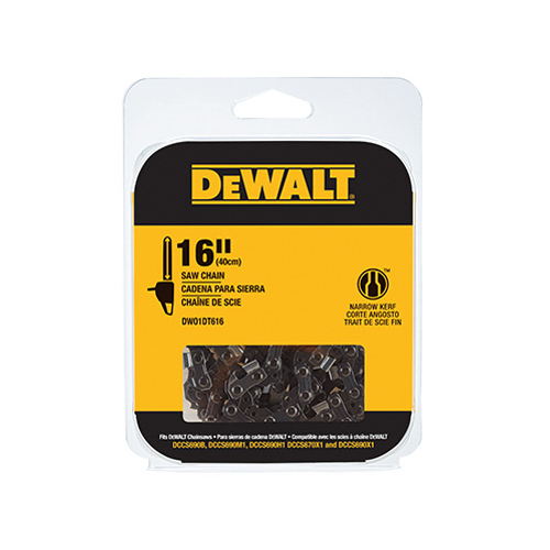 DEWALT DWO1DT608 Pole Saw Chain, LowVibration Chain, 8 in L Bar, 3/8 in TPI/Pitch, 34Link